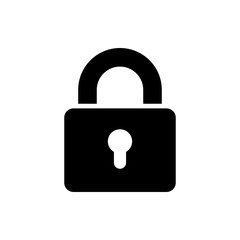 Padlock Vector Icon Glyph Illustration