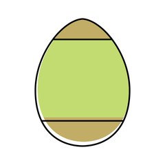 Decorated easter eggs icons