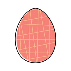 Decorated easter eggs icons
