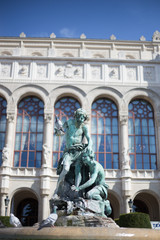 Fototapeta na wymiar Old beautiful european monument in the city