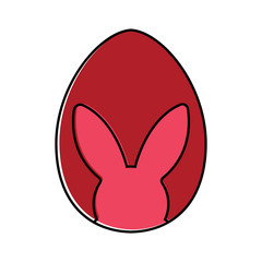 Decorated easter eggs icons