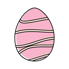 Decorated easter eggs icons