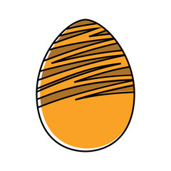 Decorated easter eggs icons