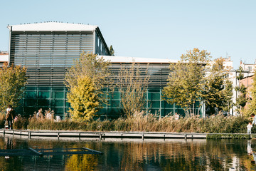 New modern areas of low-rise buildings in Budapest