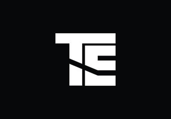 T E, TE Initial Letter Logo design vector template, Graphic Alphabet Symbol for Corporate Business Identity