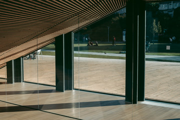 Obraz premium Contemporary wood design from eco materials