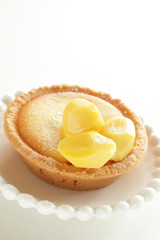 Homemade chestnut and cheese tart for confectionery 