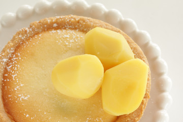 Homemade chestnut and cheese tart for confectionery 