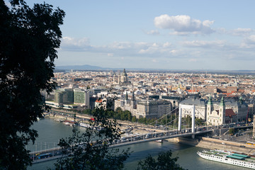 Panorama of the old European city of Budapest