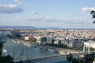 Panorama of the old European city of Budapest