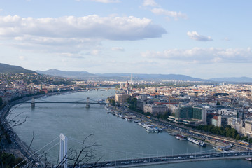 Fototapeta premium Panorama of the old European city of Budapest