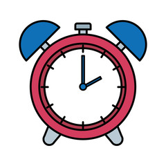 alarm clock time isolated icon vector illustration design
