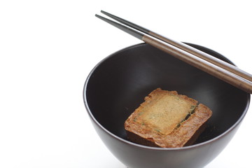Japanese instant food, dried miso soup cube