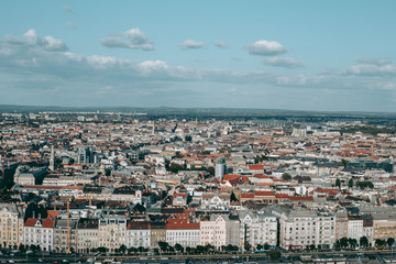 Panorama of the old European city of Budapest