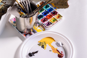 Taller de artista plástico pintor