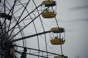 Ferris wheel in the ghost town of Pripyat in Chernobyl