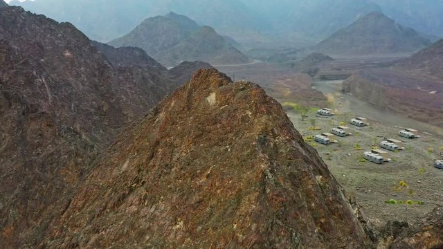 Dubai old town hatta aerial