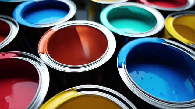 paint colors in the tubes. 4k shot on slider