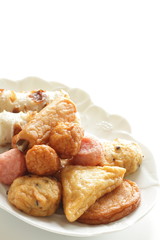 Japanese food, assorted fish cake and fish ball for Oden cooking