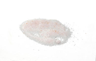 Himalayan salt isolated on white background.