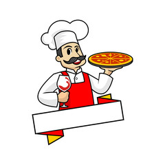 Happy Chef Vector logo template