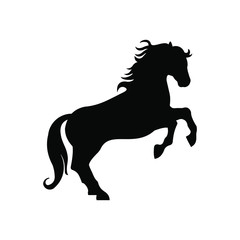 Fototapeta na wymiar horse icon silhouette vector logo template