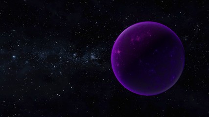 Obraz na płótnie Canvas Purple Planet