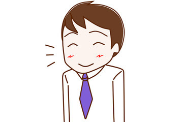 ニコニコ笑顔の男性