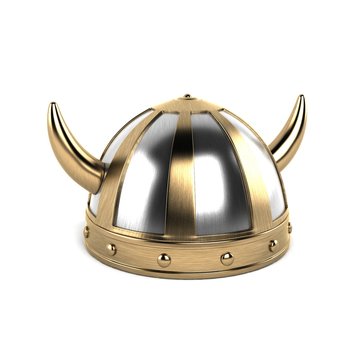 Viking Helmet 3D Rendering