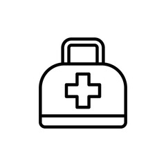 doctors bag icon vector template