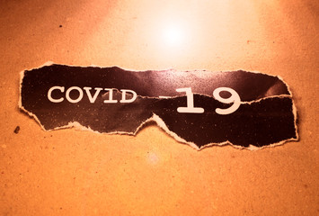 COVID-19 text tag