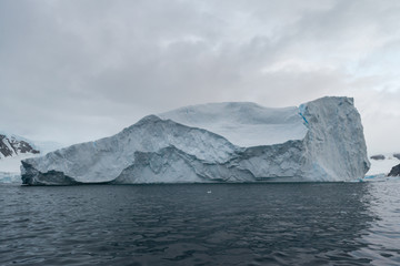 Fototapeta na wymiar Ice berg in Paradise Bay in Antarctica
