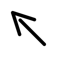 pointer arrow icon vector template