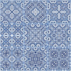 Antique portuguese azulejo ceramic.