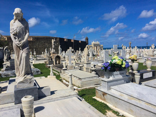 Puerto Rico - Oct 2016 San Juan Cemetery is a colonial cemetery located in Puerto Rico. Its the final resting place of many of Island's most prominent natives and residents