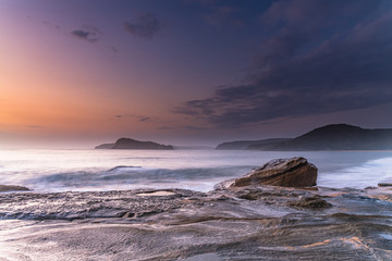 Sunrise Seascape with Clouds