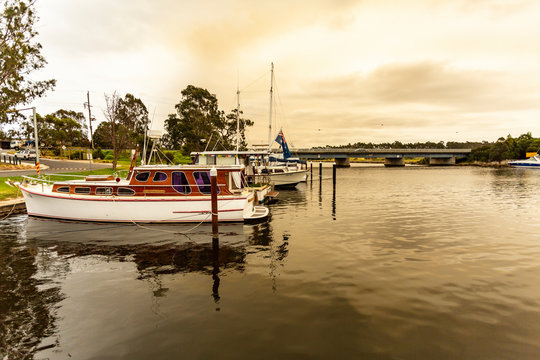 Nicholson Jetty Under Smoky Sky