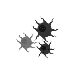 Virus vector illustration icon template design