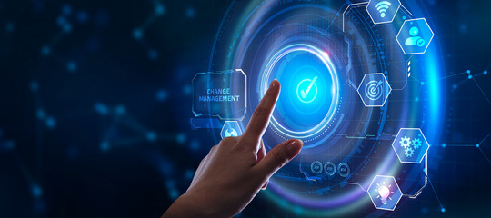 Business, Technology, Internet and network concept. Digital Marketing content planning advertising strategy concept.Change management