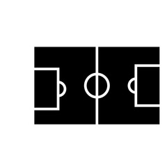 football field icon vector template