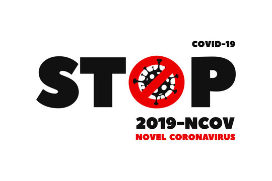 Covid-19 Coronavirus Design logo. Coronavirus COVID-19 virus symbol. COVID-19. Icon. Novel coronavirus outbreak. Prevention of covid. Global pandemic alert.