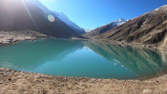 Boating paddles in lake saiful malook Naran Valley Pakistan Mansehra KPK
