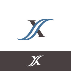 Luxury design symbol letter X for element design