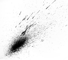 Water ink on white paper