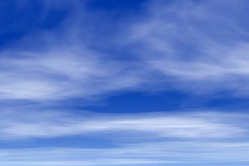 Naklejka na ściany i meble Blue sky with clouds. Abstract 3d illustration