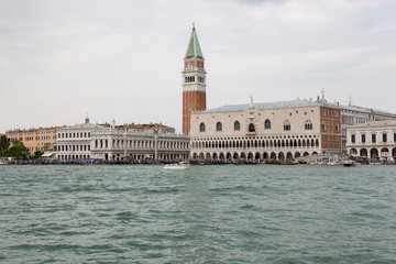 Fototapeta na wymiar St Mark's Campanile on Piazza San Marco in Venice