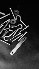 set of various tools on a white background