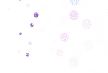 Fototapeta na wymiar Light Purple vector texture with disks.