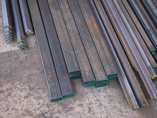 Obraz premium Steel long pipe for industrial.