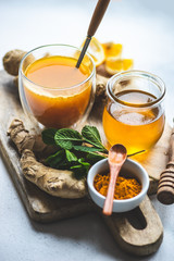 Organic food concept with ginger